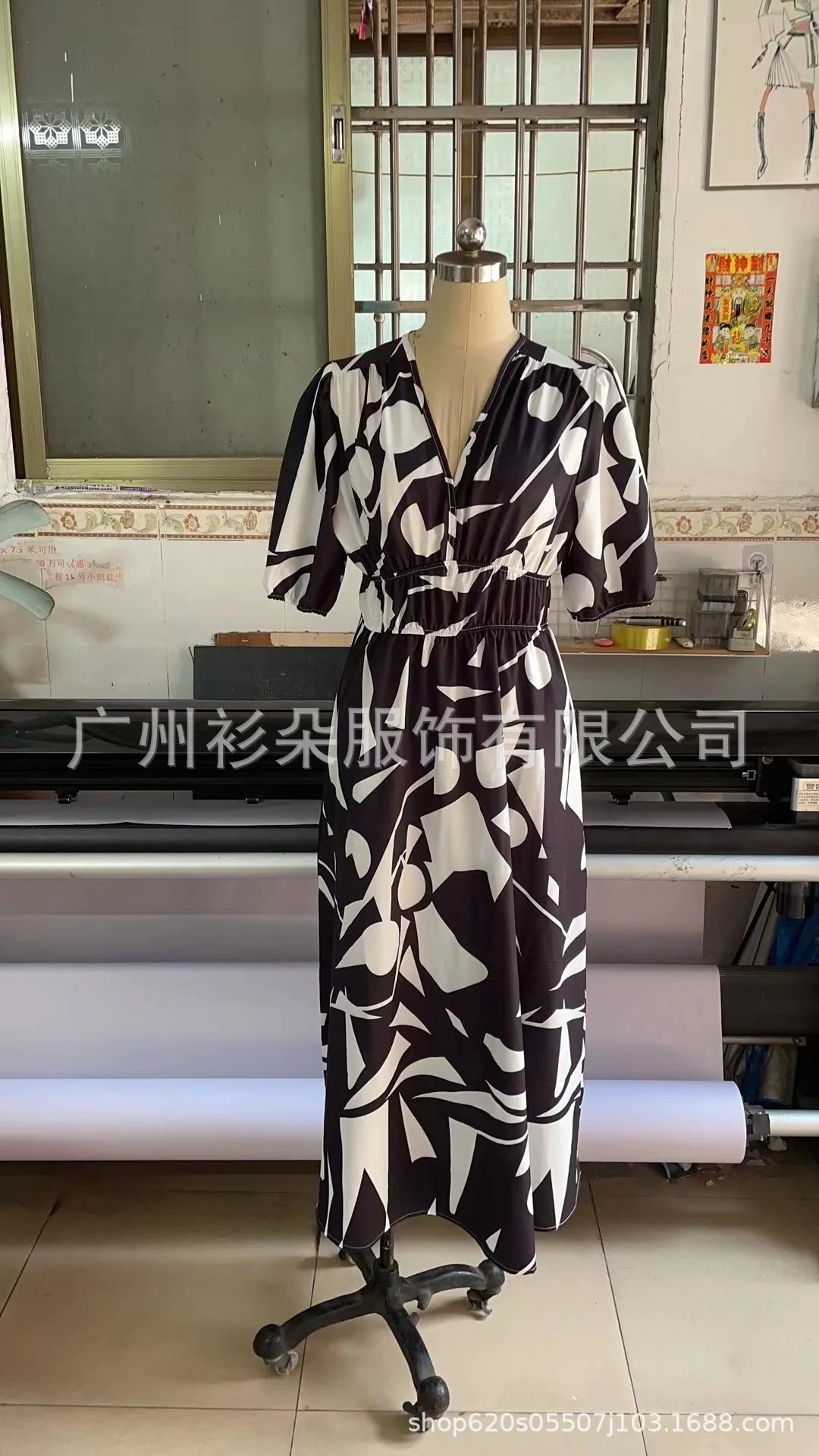 Women's Spring Floral Print Dress