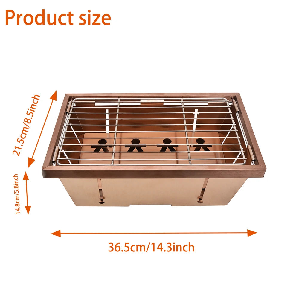 Portable Camping Folding Removable Wood Table Gas Stove