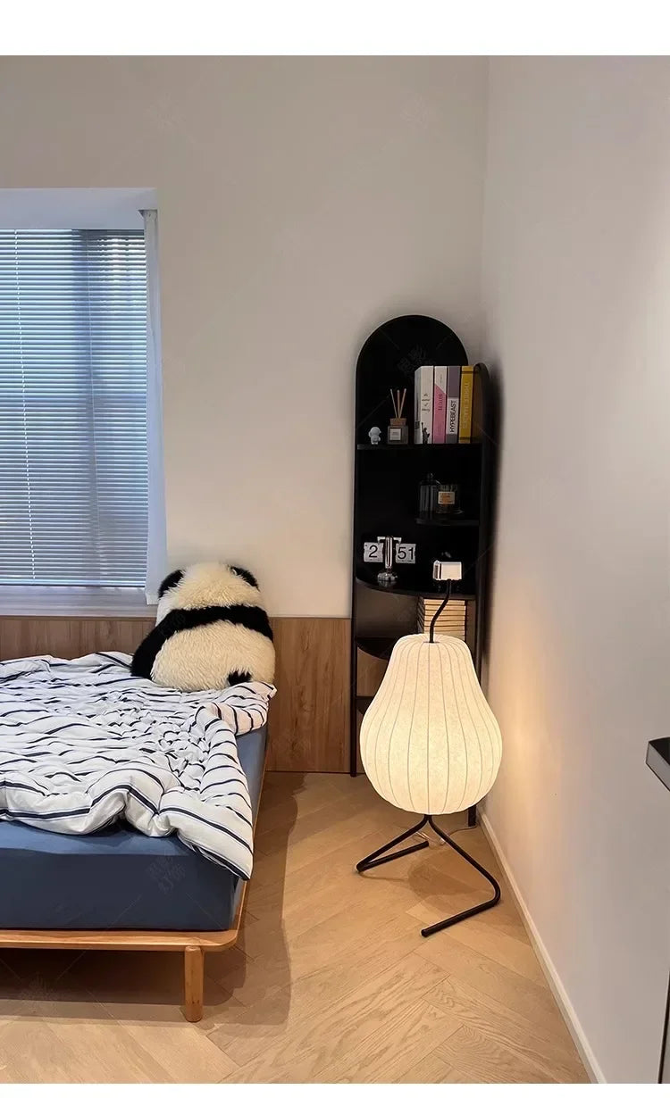 Japanese Style Wabi Sabi Pear Shape Floor Lamp