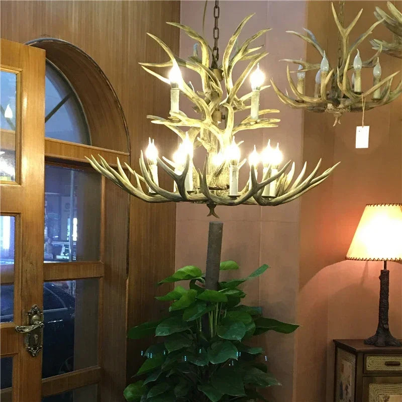 American Deer Antler Chandelier
