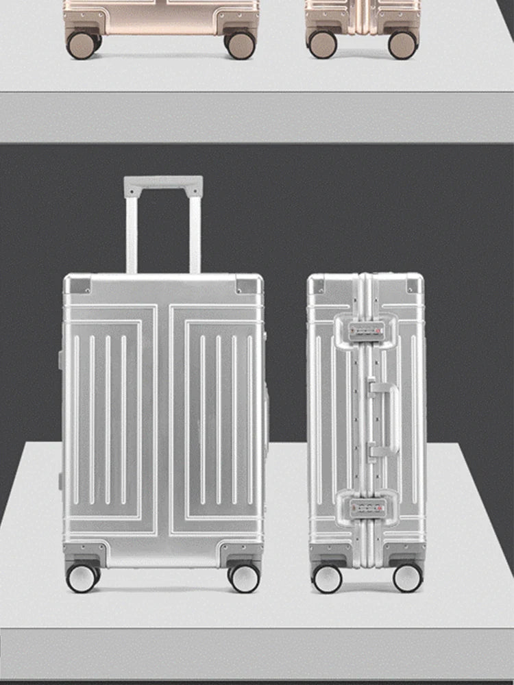 100% Aluminum-magnesium Travel Suitcase