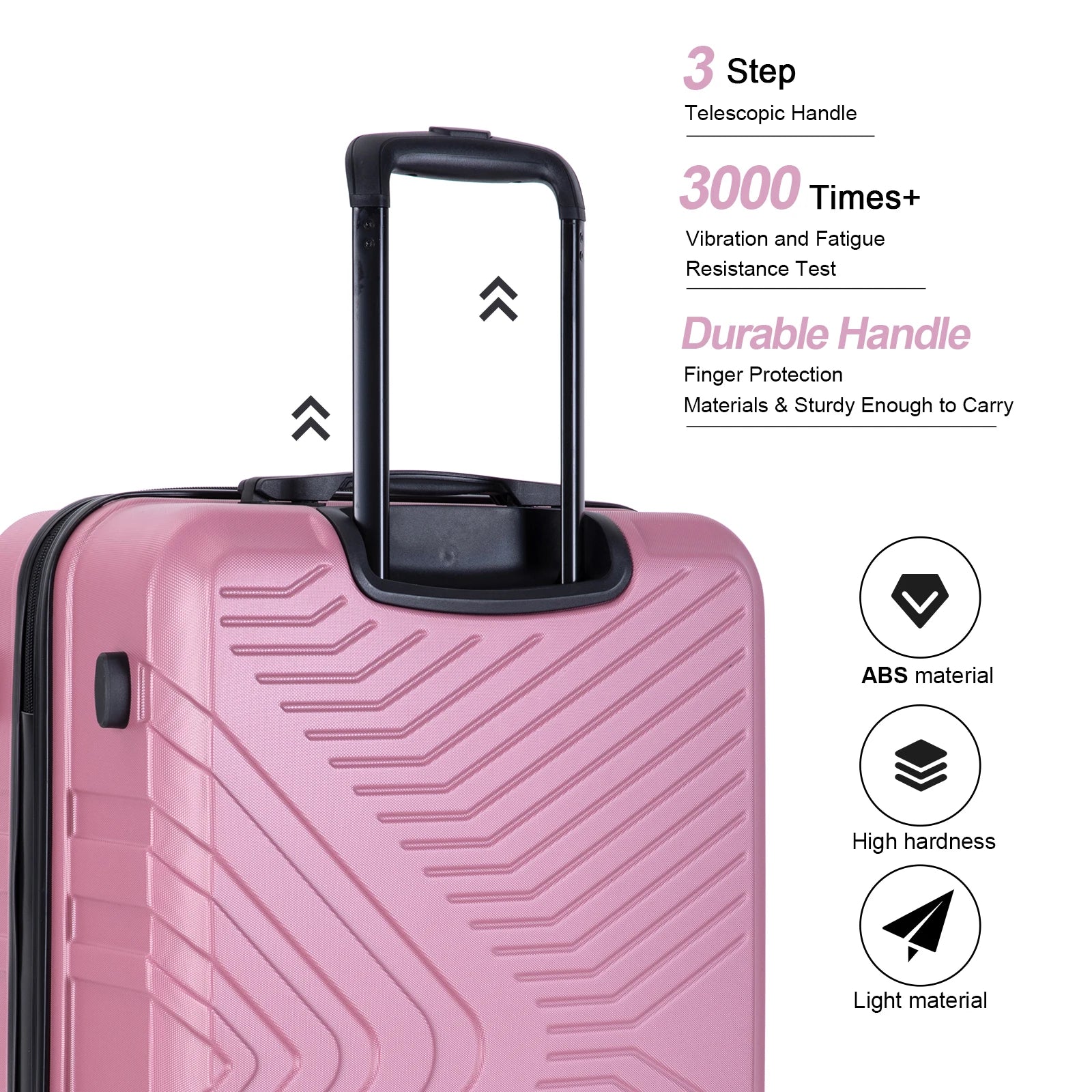3 Piece Suitcase Set Lock Carry-on (20inch 24inch 28inch)