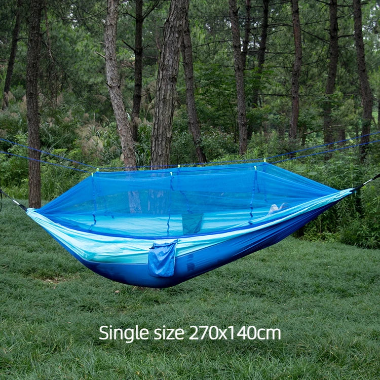 Single and Double Size Nylon Fabric Portable Travel Hammock