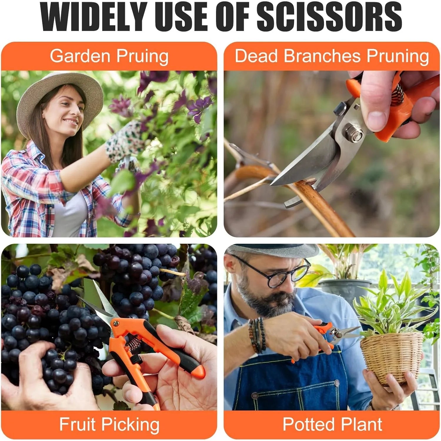 7 pcs garden shears Stainless steel