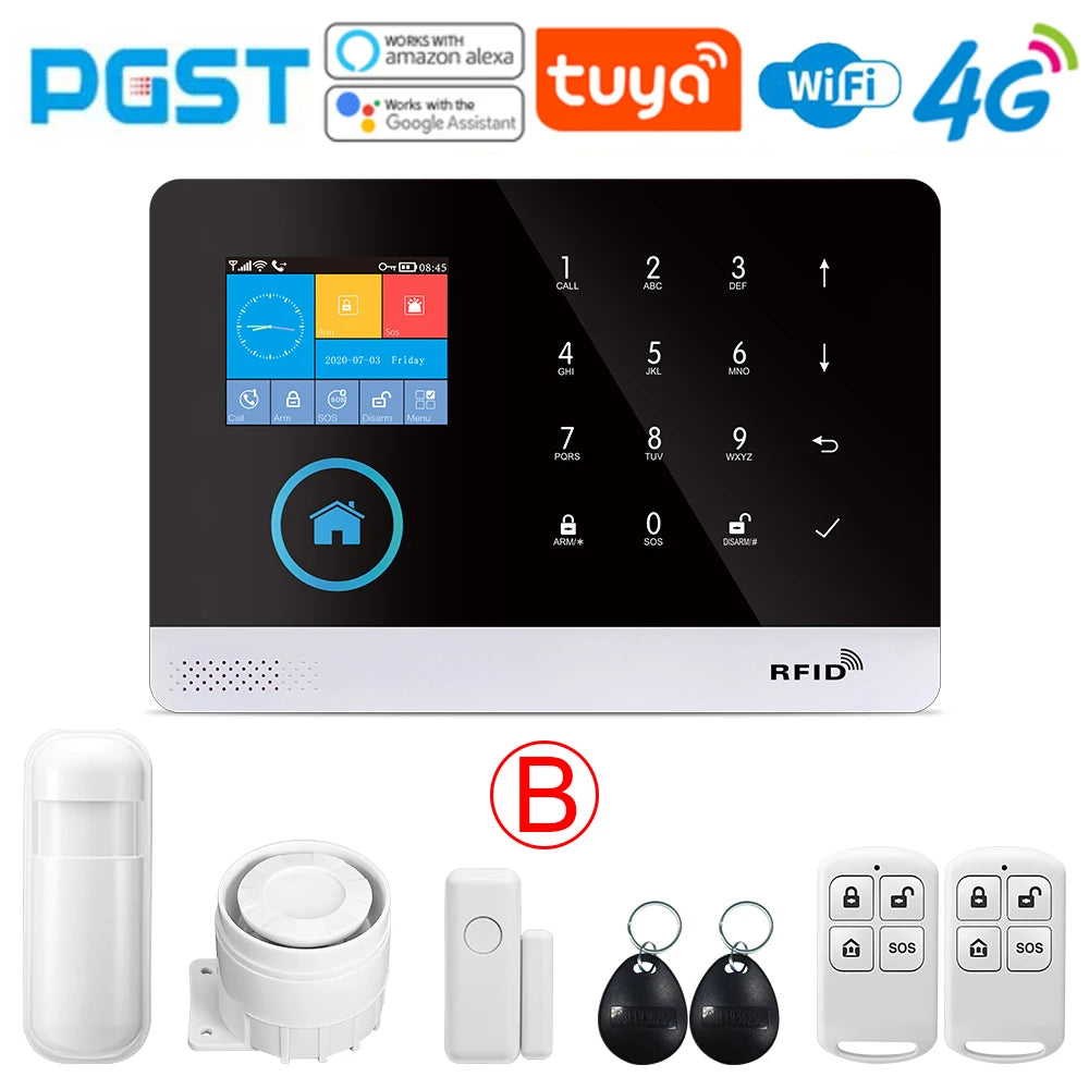 4G wireless security alarm