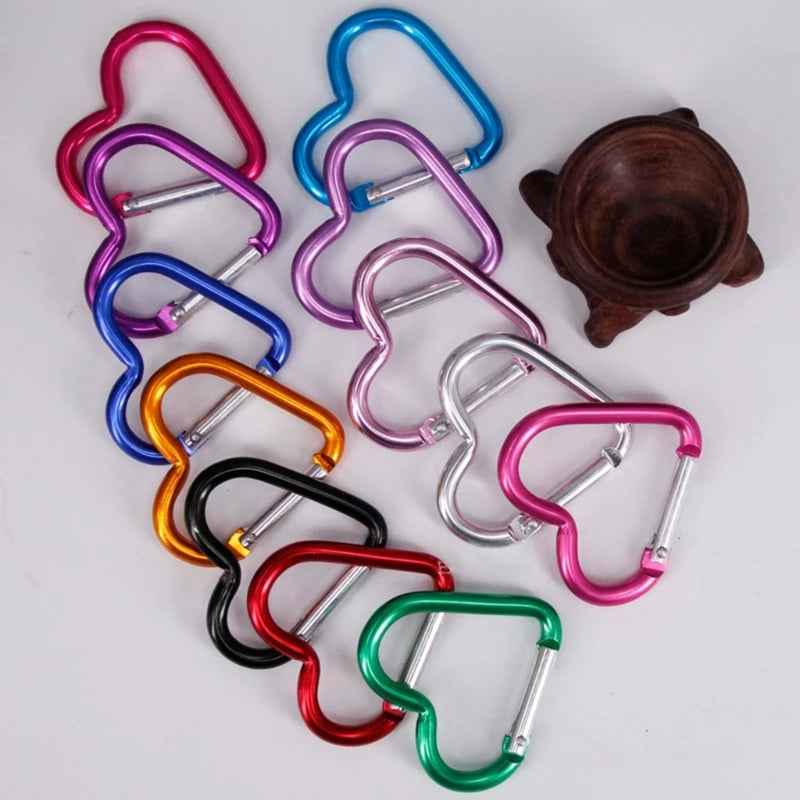 Aluminum Outdoor Star Shaped Spring Locking Carabiner Clip