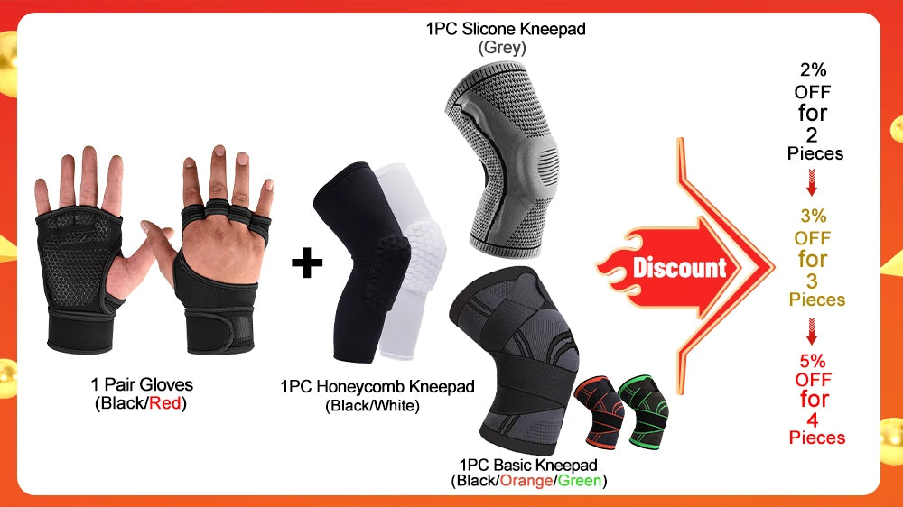 1 Pairs Weightlifting Training Gloves