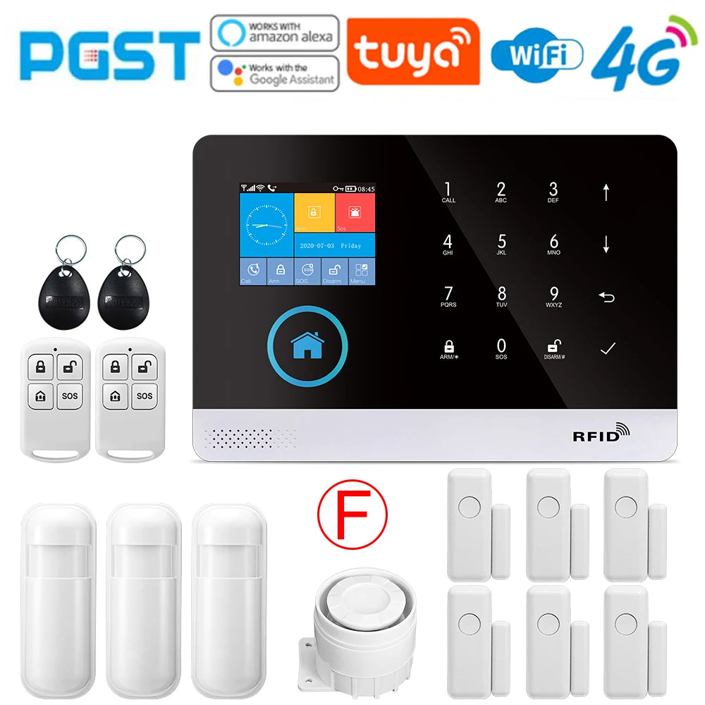4G wireless security alarm