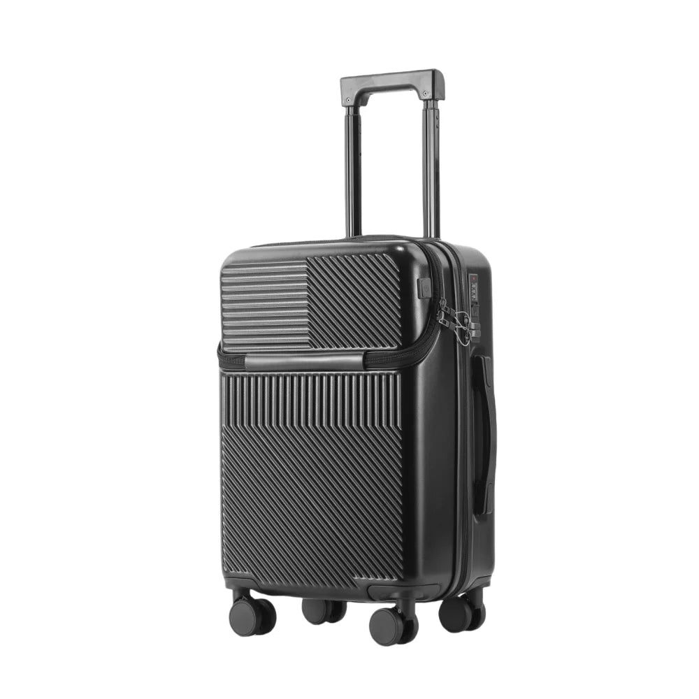 1 piece combination lock carry-on multi-purpose travel luggage