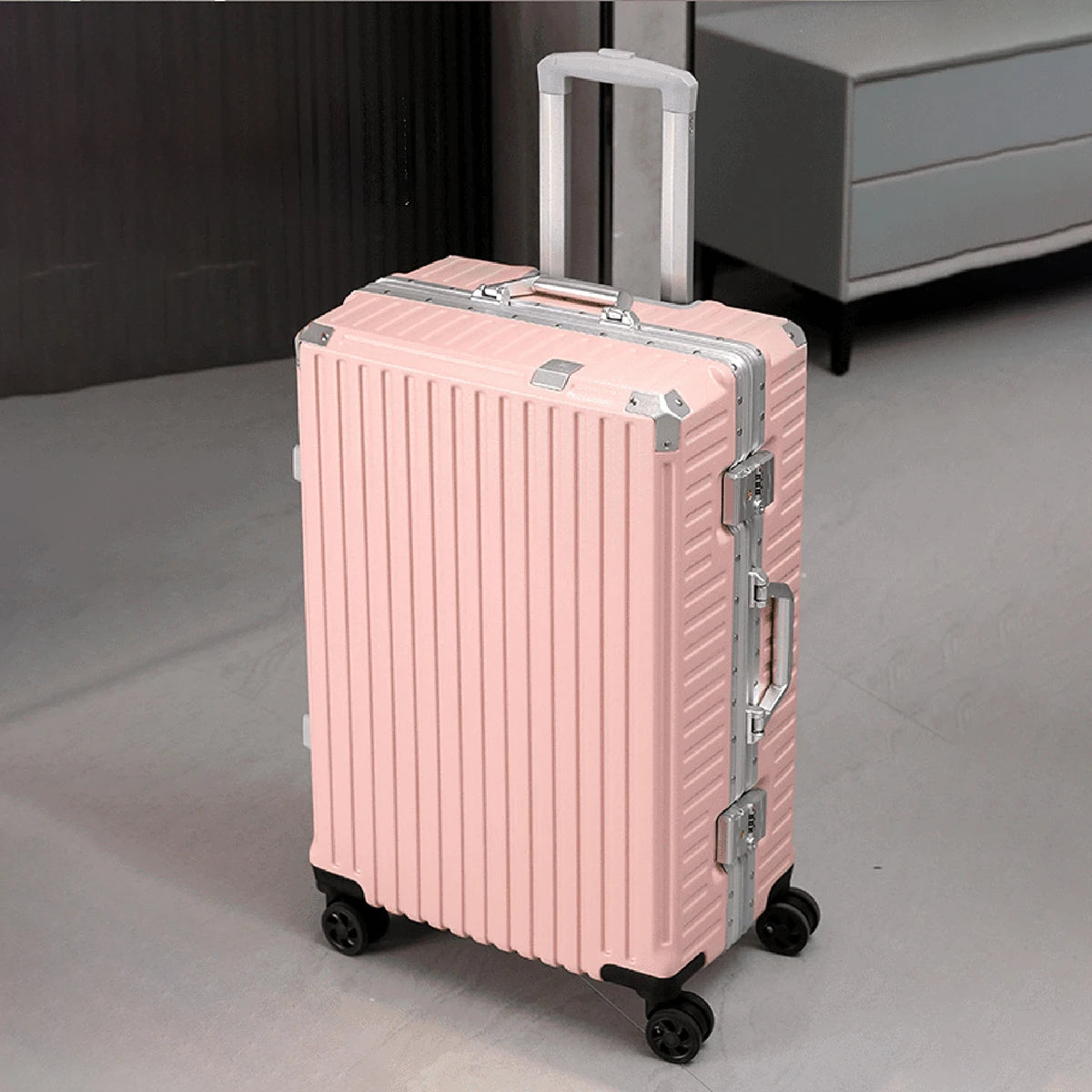 Aluminum Frame Rolling Luggage Case