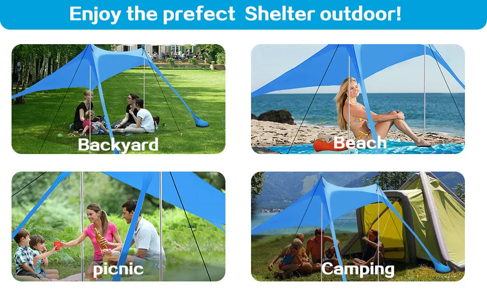 All-in-One Portable Beach Tent