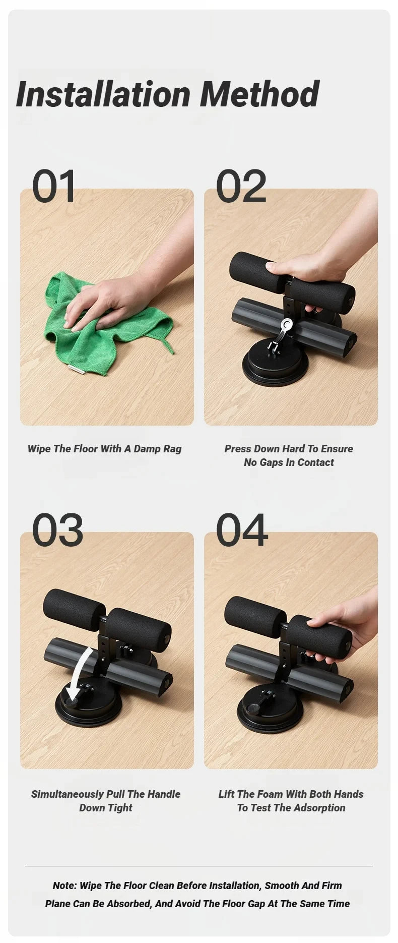 Abdominal Sit Up Equipment Suction Cups