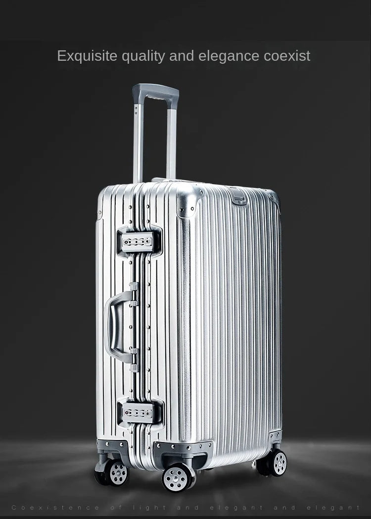 100% Aluminum-magnesium alloy Travel Suitcase