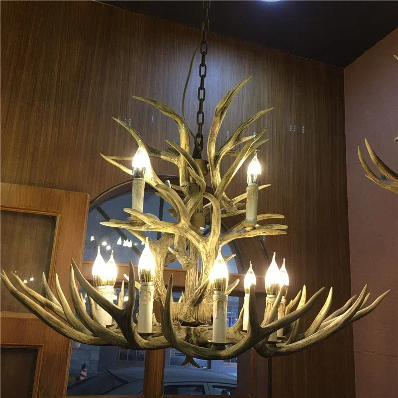 American Deer Antler Chandelier