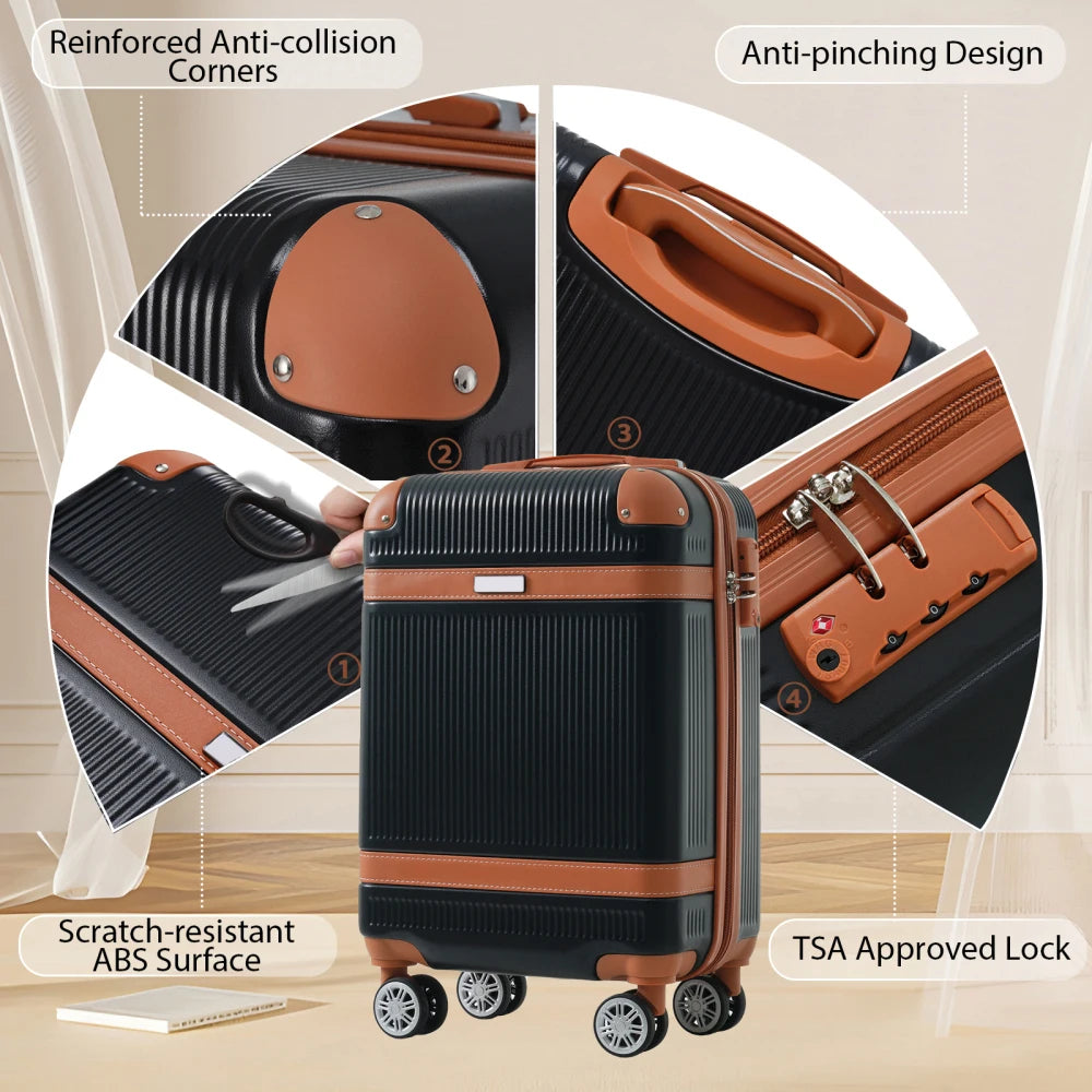Hardshell Luggage Sets 3 Piece Carry-on Suitcase