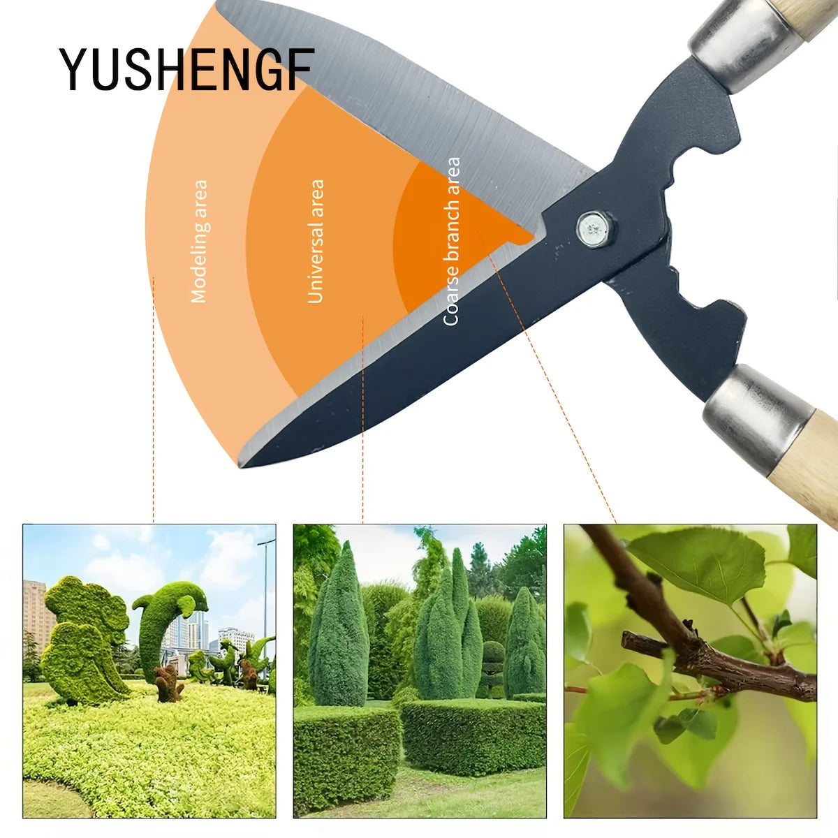 1pc Sharp Alloy Steel Pruning Shears Garden Scissors