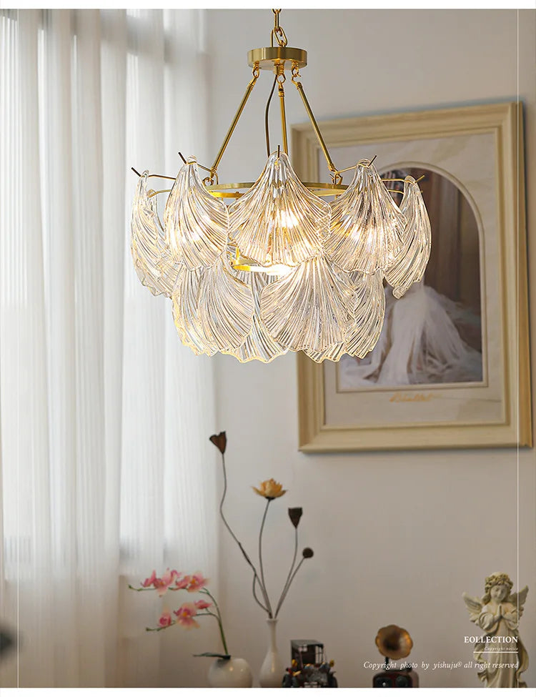 France Retro Pendant Crystal Chandelier