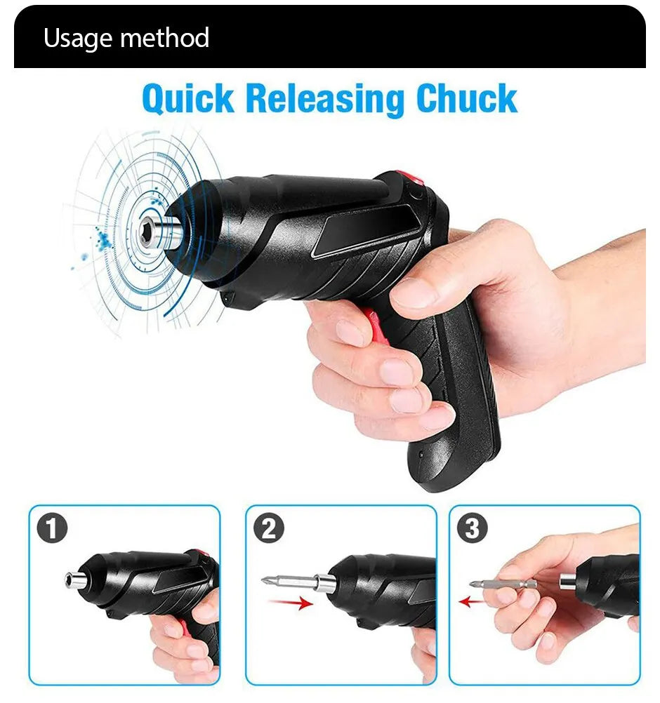 Electric Drill Cordless Power Tools Set
