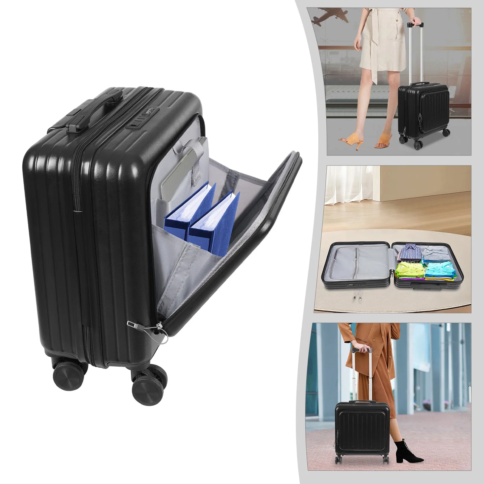 Front Opening Boarding Suitcase