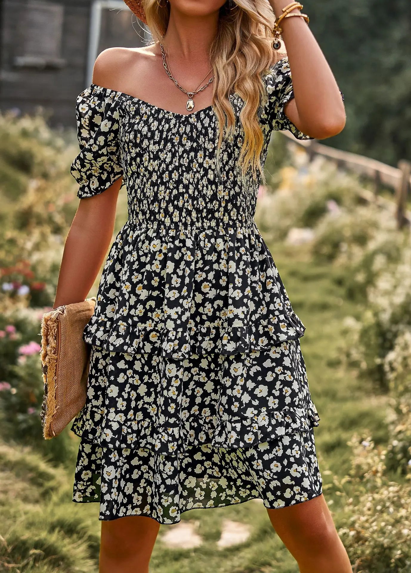 Women's Flower Print Dress