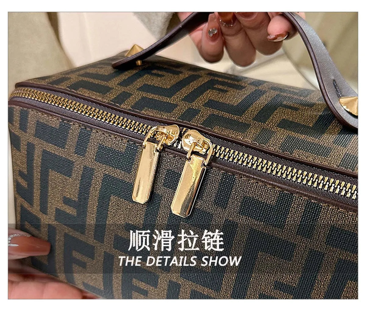 Travel cosmetics division toiletry bag