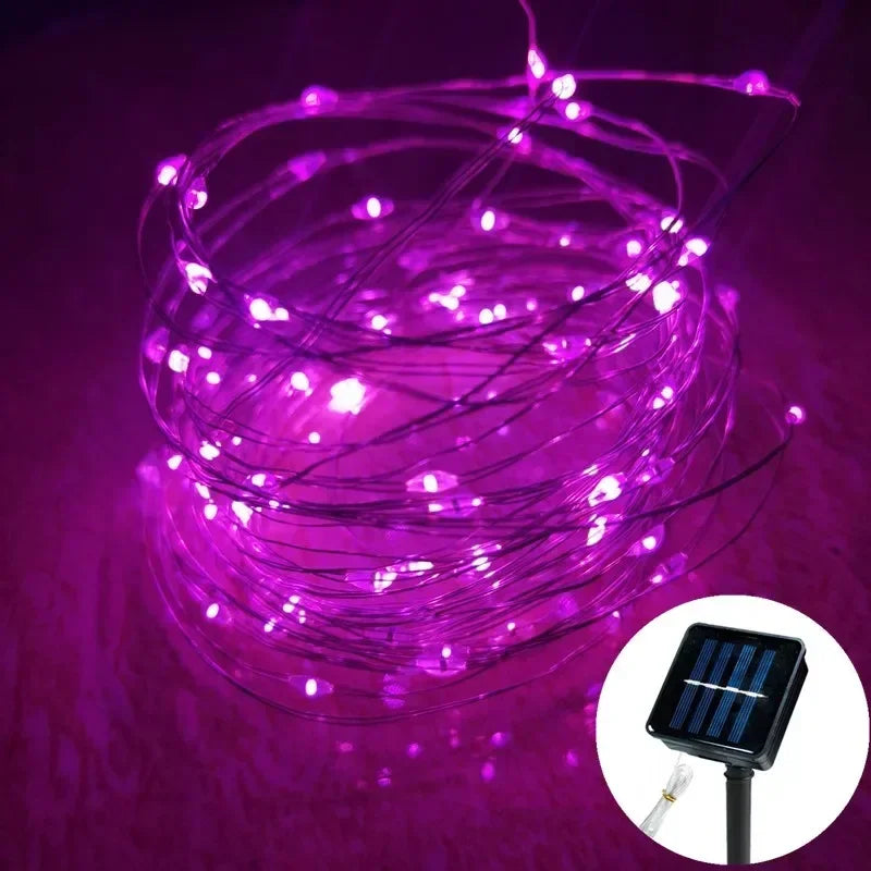 1 Set of Waterproof Outdoor Solar Light Strings