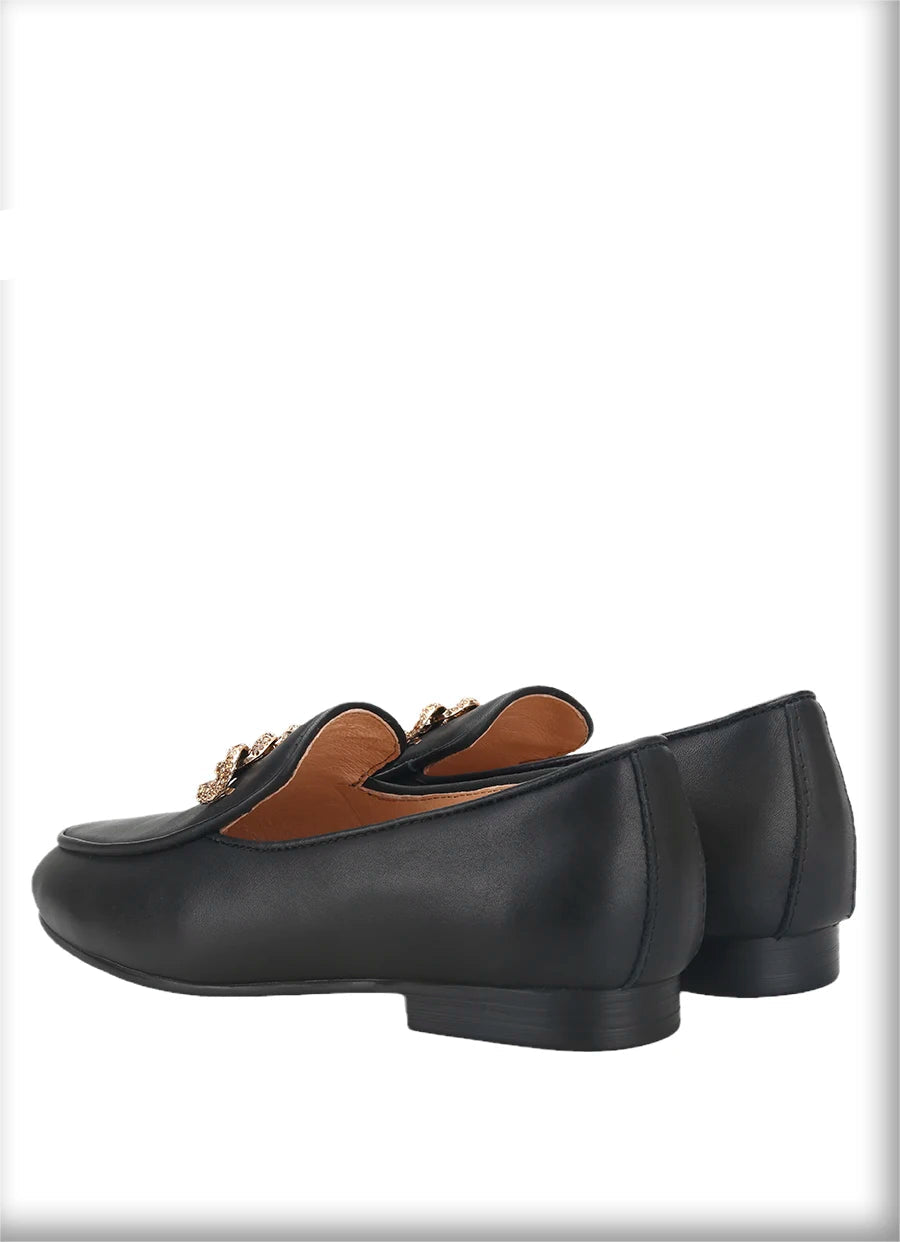 New Style Men's Loafers with Rhinestone Buckles for Weddings and Parties Handmade Genuine Leather Smoking Shoes