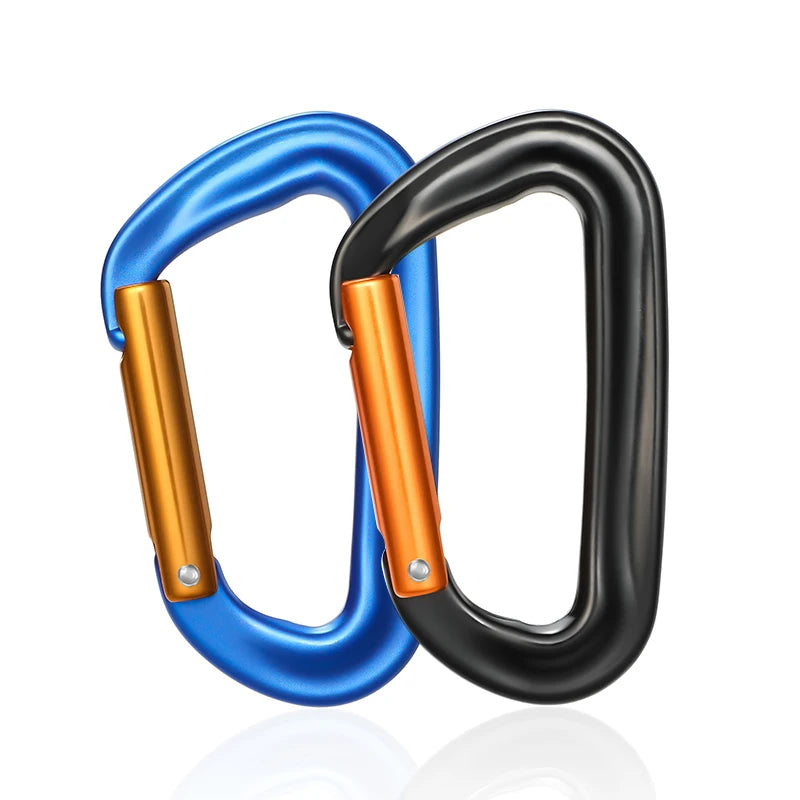 D Shape Safety Carabiner Aluminum Key Hooks