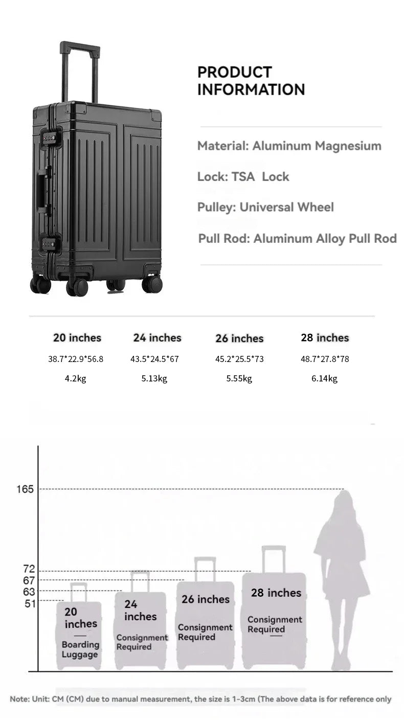 100% Aluminum Suitcase