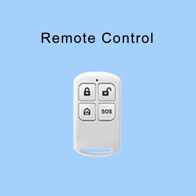 TAIBOAN 433MHz Home Burglar Alarm Host Accessories Wireless Link Smoke Sensor Door Magnetic Water Leak Detector Doorbell RFID