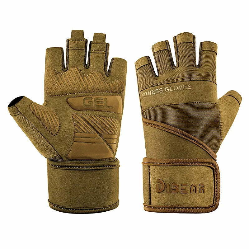 Half Finger Bodybuilding Gym Gloves