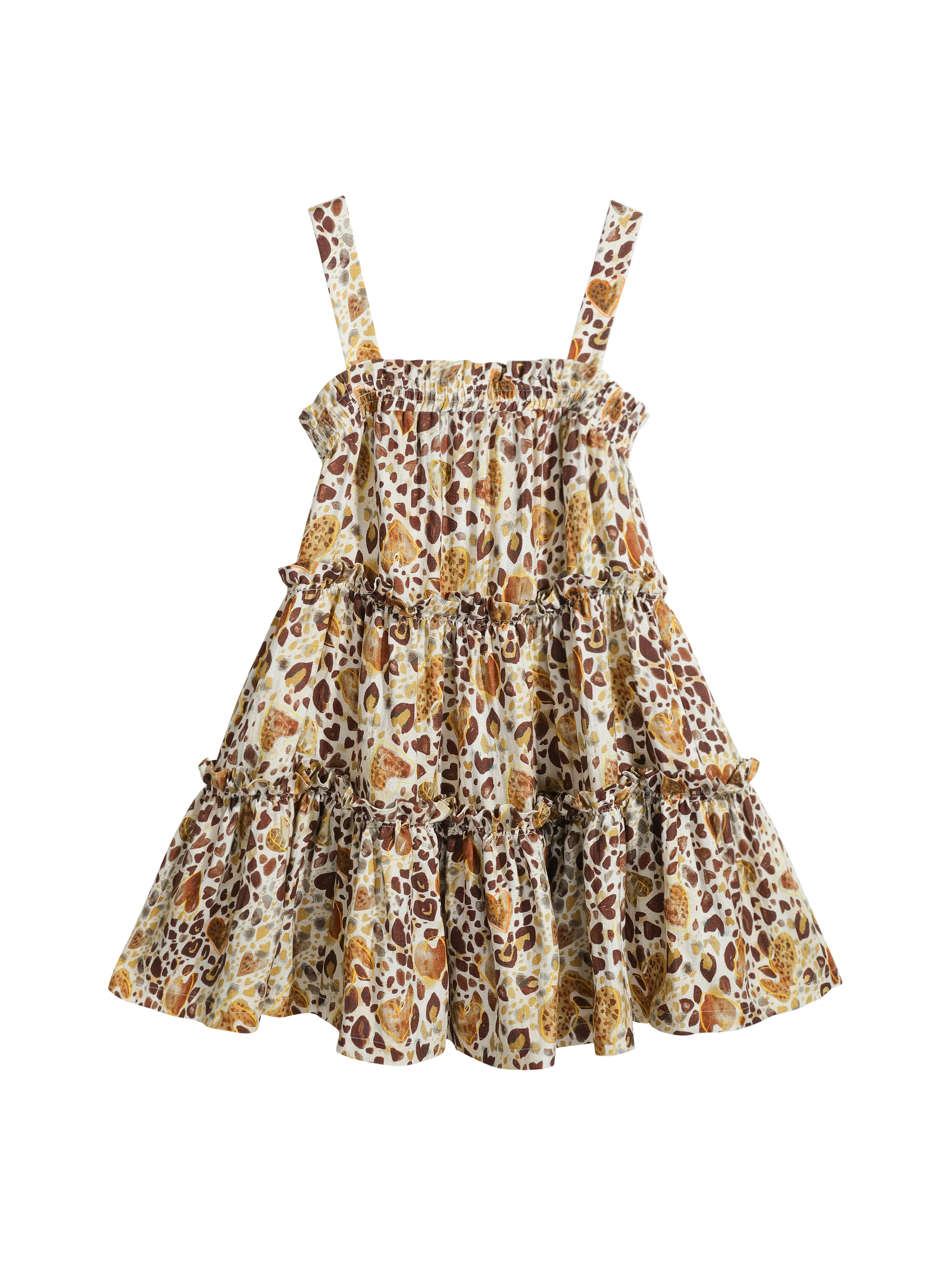 Summer Print Spaghetti Strap Dress Women's Dress Backless Long Camisole Dress Knee-Length Skirt Y2K 2025 New DABUWAWA DM2BDR002