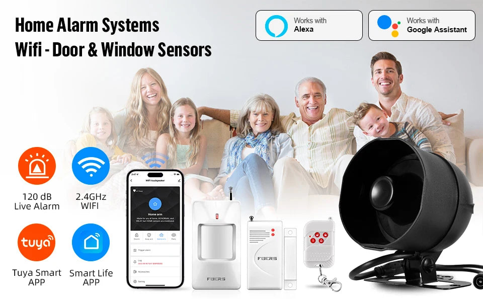 WIFI Wireless Door Sensor Siren