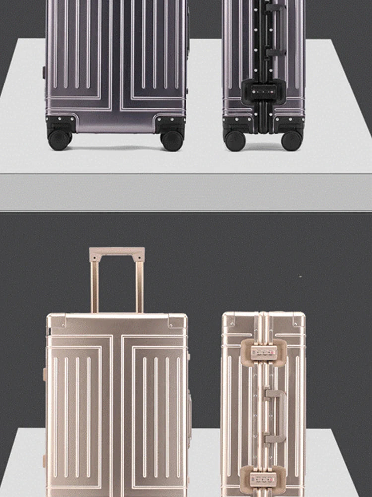 100% Aluminum-magnesium Travel Suitcase