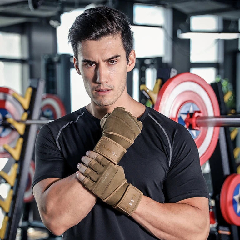 Half Finger Bodybuilding Gym Gloves