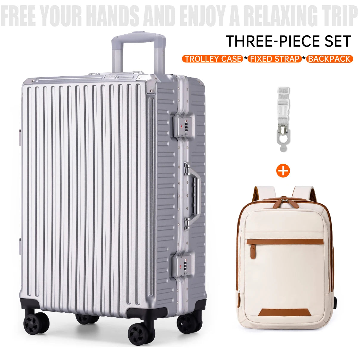 Aluminum Frame Rolling Luggage Case