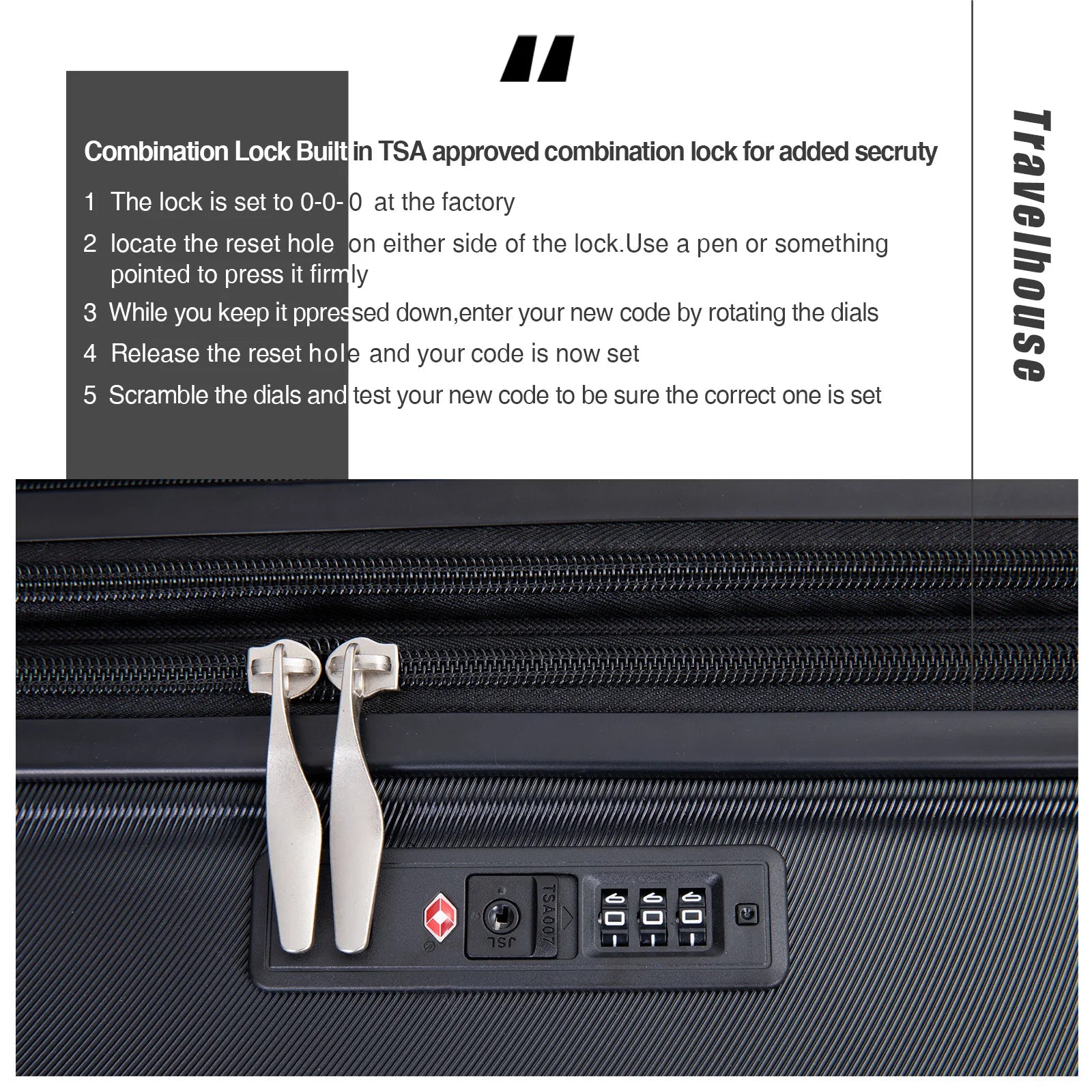Luggage 3 Piece Suitcase Set
