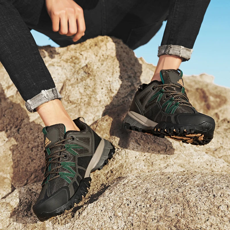 Men's Breathable Cushioning Nonslip Hiking Sneakers