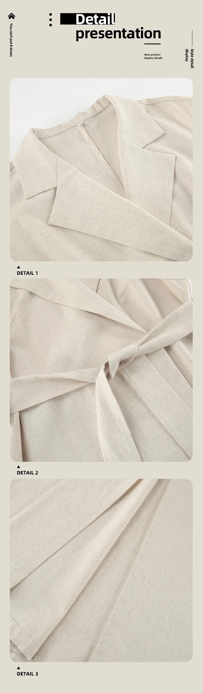2025 Autumn New Style Commuter Long Skirt For Women Elegant Fashionable Solid Color Lapel Sleeveless High Waist Lace-up Dress