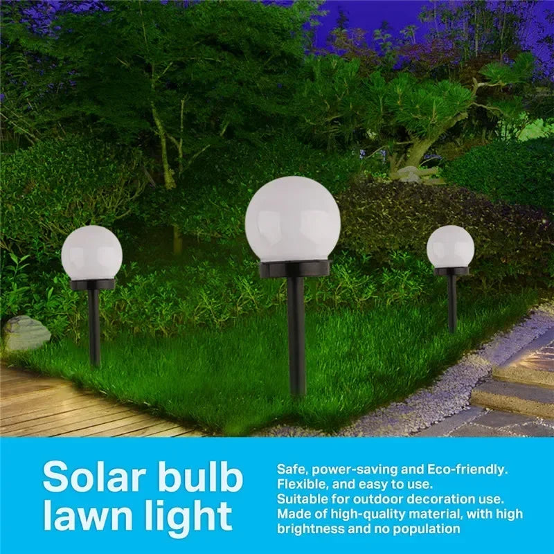 Outdoor Solar Powered LED Bulb Lamp