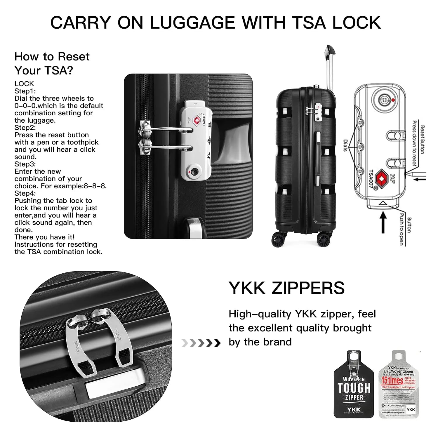 Hardshell Carry-On Lightweight Luggage