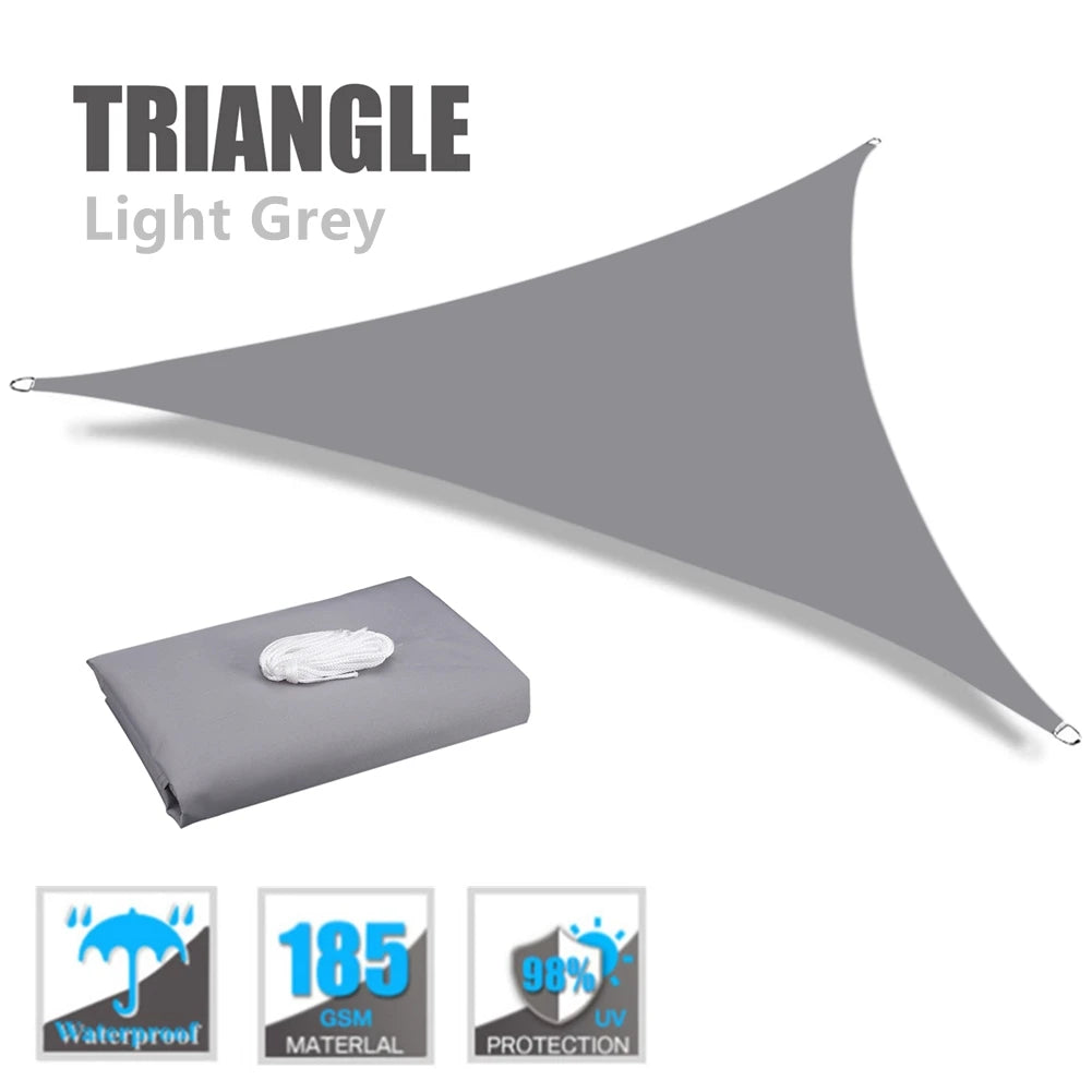 Waterproof Triangle Sun Shade Sail Canopy