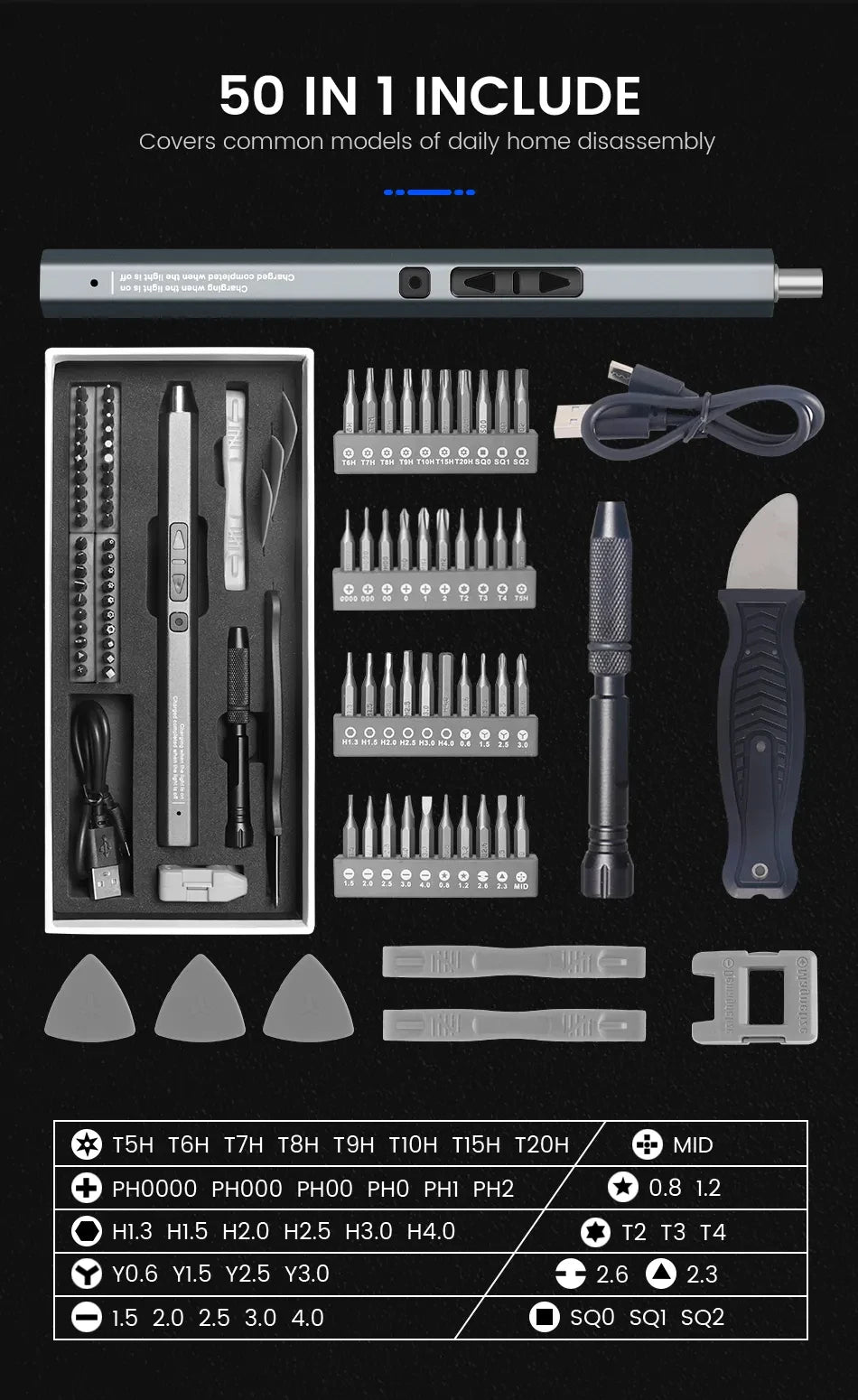 Cordless Electric Screwdriver Set