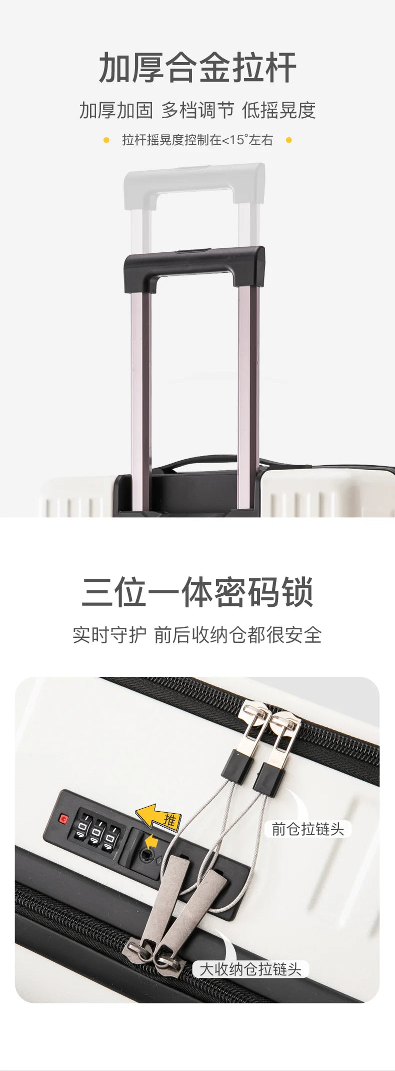 Compact Unisex Business Suitcase