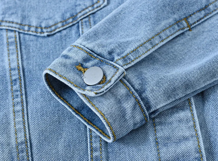 Denim Woman Jacket Winter 2024 Oversize Jean Jacket Long Sleeve Turn-down Collar Female Outerwear Fall Loose Korean Fashion