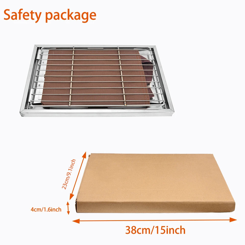 Portable Camping Folding Removable Wood Table Gas Stove