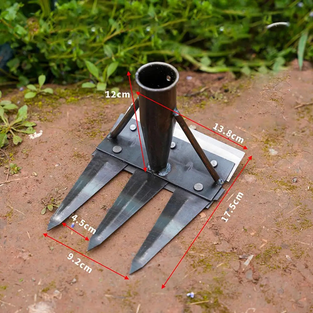 Heavy-Duty Steel Garden Hand Weeding Rake