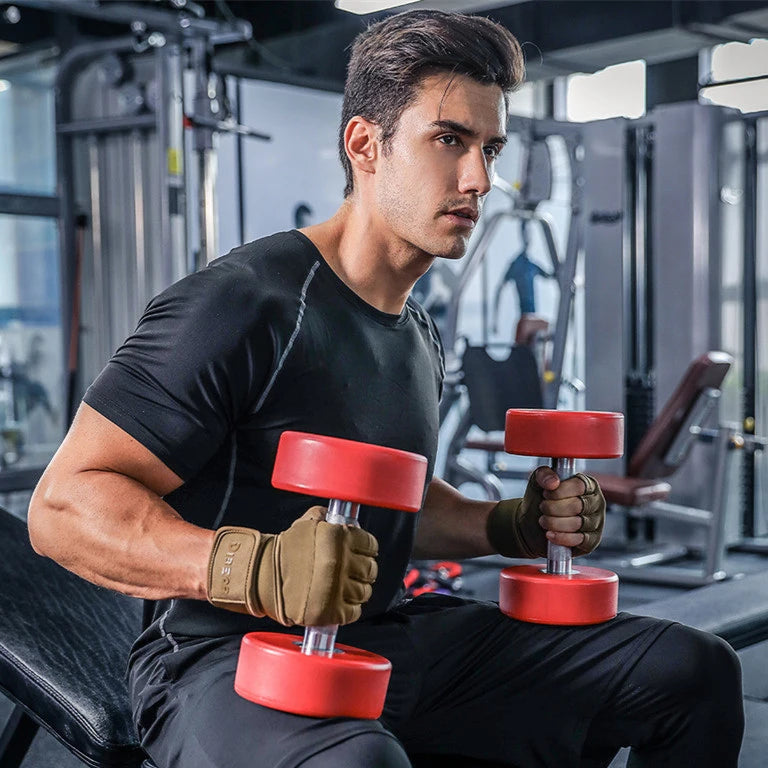 Half Finger Bodybuilding Gym Gloves
