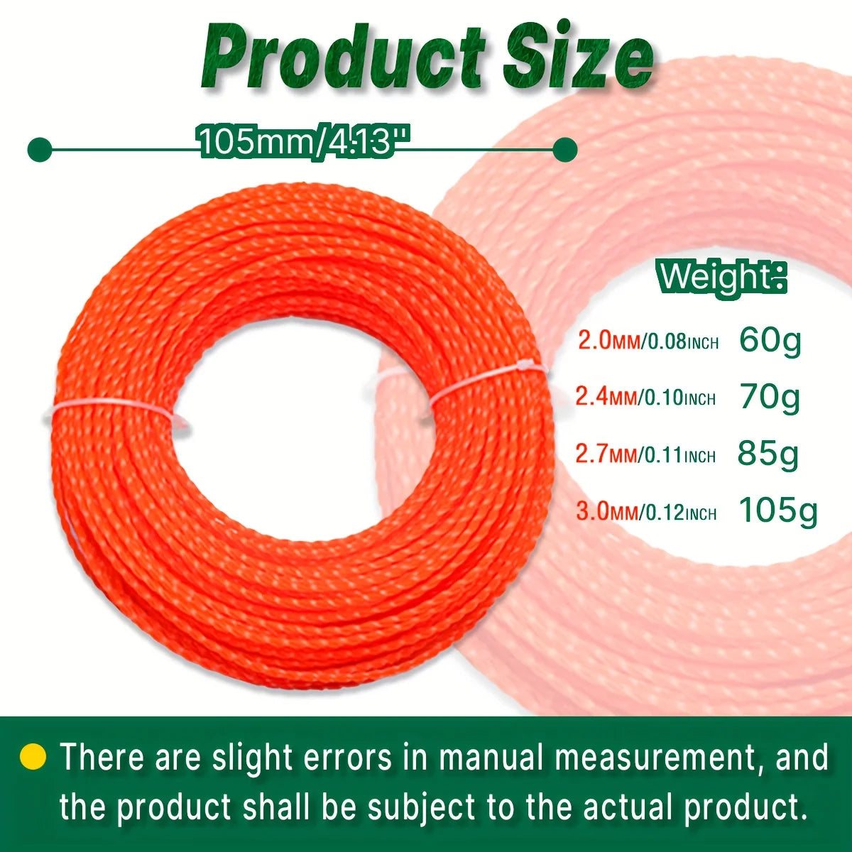 Heavy-Duty Nylon Strimmer Line