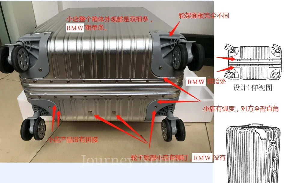 Aluminum-magnesium alloy Travel Suitcase